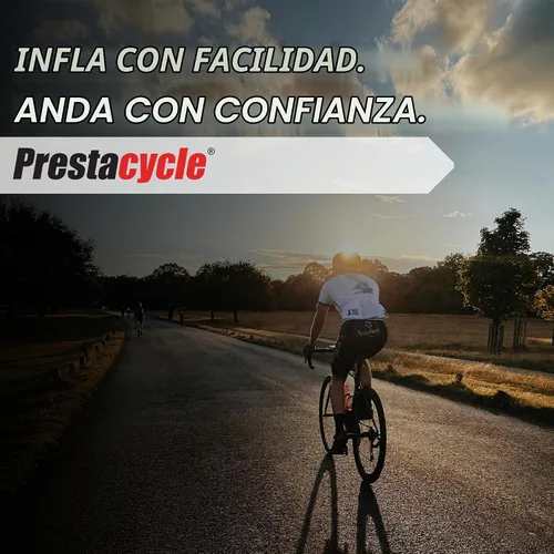 Vista 6 de Prestacycle Prestaflator Mini Pro, cabezal de inflado de neumáticos de bicicleta, válvula de bomba de aire de bicicleta, herramienta Presta