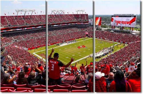 Vista 16 de TUMOVO MetLife Stadium - Decoración de pared de Nueva York, 3 piezas, lienzo, arte de pared para decoración del hogar, juegos de fútbol americano