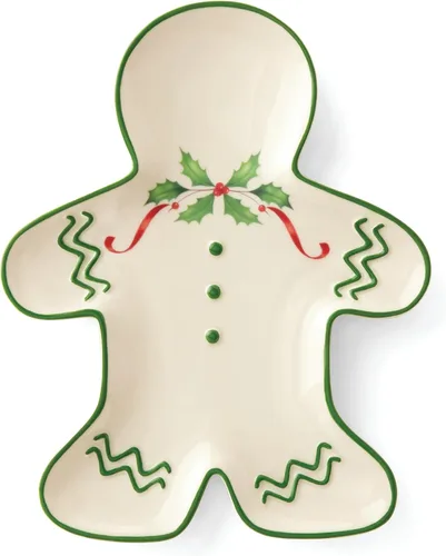 Vista 2 de Lenox Holiday - Juego navideño para postres de 12 piezas, 9.92, rojo y verde