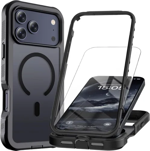 Vista 14 de Funda magnética para iPhone SE 3ª y 2ª [protector de pantalla] [compatible con MagSafe] [protección contra caídas de grado militar]