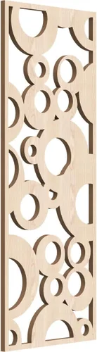Vista 160 de 9 3/8"W x 24 3/8"H x 1/4"T Farwell Decorativos Paneles de Pared de Madera Calado, Hickory