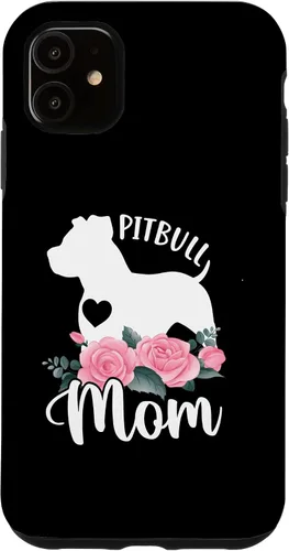 Vista 8 de Pitbull Mom Pitbulls Dog Cooler Saying Case for iPhone 17