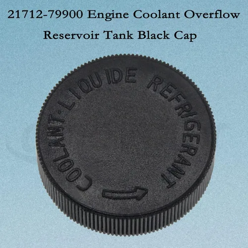 Vista 2 de 21712-79900 Tapa negra del depósito de desbordamiento del refrigerante del motor Compatible con Nissan Infiniti.(2) (1Pcs)