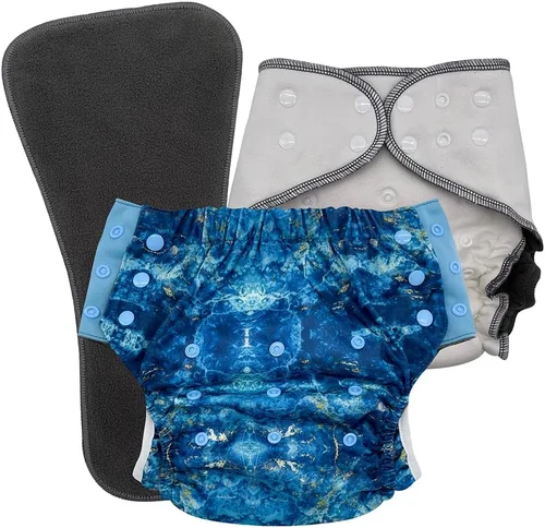Vista 36 de EcoAble Juego de pañales de tela nocturna para niños grandes, de 6 a 16 años Bragas protectoras para necesidades especiales para incontinencia