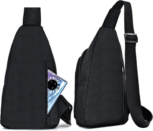 Vista 2 de Bolso bandolera para hombre, bolsillo antirrobo de nailon, bolsos cruzados de moda, mochila de hombro para el trabajo al aire libre, viajes