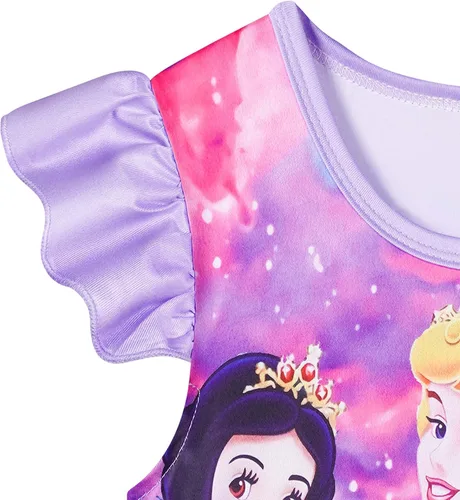 Vista 5 de MACCHO Girls Princess Fantasy Dress Toddler Flutter Sleeve Casual Clothes Daily Home Wear