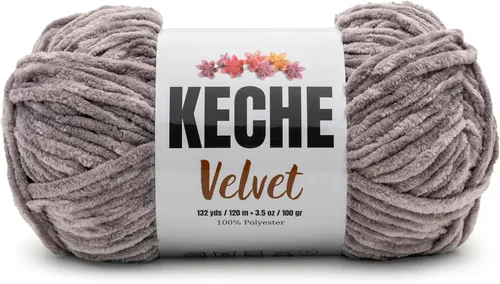 Vista 116 de Keche Hilo para ganchillo, hilo de terciopelo, chenilla suave, manta de bebé voluminosa amigurumi Yarn 3.53 oz (132 yardas) - Arona