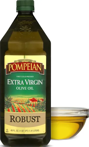Vista 8 de Pompeian Aceite de oliva virgen robusto Primer aceite de oliva prensado en frío para cocinar: sabor audaz para pasta, adobos y aderezos