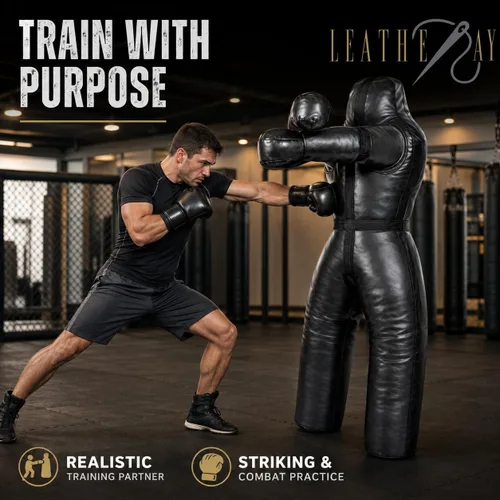Vista 8 de Jiu Jitsu Judo Saco de boxeo Grappling Maniquí posición de pie Lucha Lucha Lanzamiento BJJ Dummy Jiu Jitsu Saco de boxeo Negro -Sin relleno