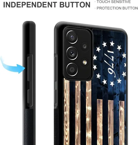 Vista 3 de DAIZAG Funda compatible con Samsung Galaxy A53 5G, protección completa, a prueba de golpes, antiarañazos, funda de poliuretano termoplástico