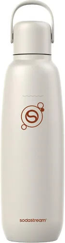 Vista 17 de sodastream Fizz & Go Cool, Botella de agua carbonatada de acero inoxidable de 0.9 L, botella de metal aislada para agua con gas, compatible