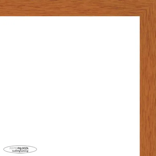 Vista 2 de Marco de 3 x 3 pulgadas de madera maciza de nuez y miel marrón con plexiglás acrílico UV, respaldo de tablero de espuma y accesorios para colgar