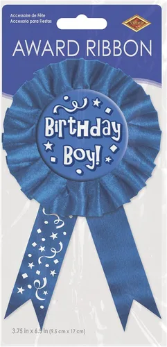 Vista 2 de Beistle Cinta de premio de cumpleaños niño