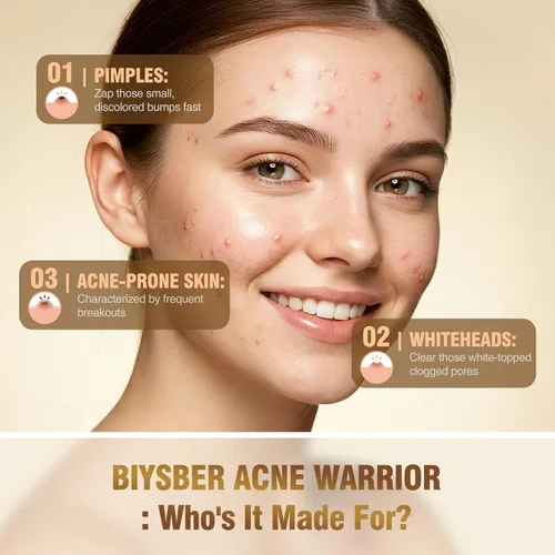 Vista 3 de Solución de suero de ácido salicílico al 2% para la cara: Suero facial exfoliante suave para el acné, puntos negros y poros abiertos y reduce