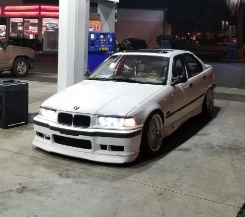 Vista 5 de 7000k Anillos de halo ojos de ángel blancos CCFL para BMW E36 E38 E39 E46 con proyector pre-facelift sin errores