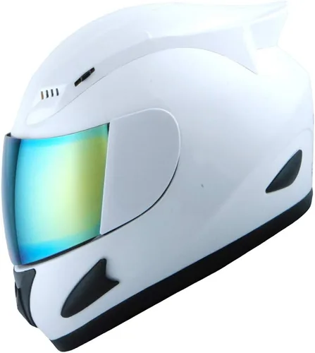 Vista 31 de 1Storm - Casco de cabeza completa para motocicleta, diseño de calavera mecánica HJDJ11