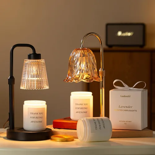 Vista 8 de GODONLIF Lámpara calienta-velas con temporizador y regulación de intensidad, regalos de cumpleaños para mujeres y madres, regalos para inauguración