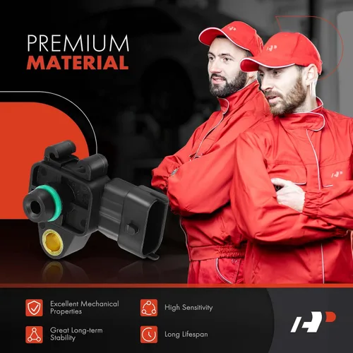 Vista 4 de A-Premium MAP - Sensor de presión absoluta del colector compatible con Buick, Cadillac, Chevy, GMC - Envision, Regal, Camaro, Equinox, Express