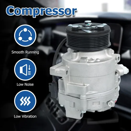 Vista 2 de WFLNHB Compresor de Aire AC Reemplazo para Honda Civic 2006 2007 2008 2009 2010 2011 1.8L CO 4918AC