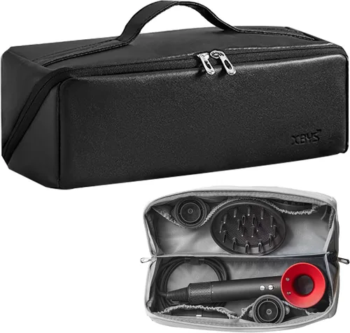 Vista 7 de Veki Estuche de almacenamiento de viaje para Dyson Airwrap Styler, color Blanco sucio