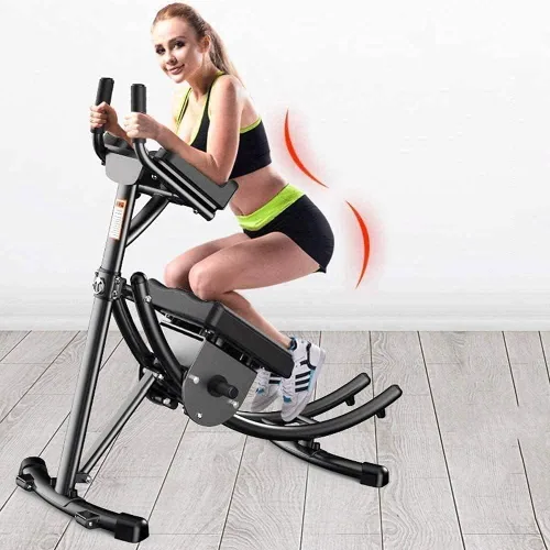 Vista 2 de Entrenador abdominal, silla de ejercicios para el núcleo y abdominales, ajustable, para hacer abdominales, máquina de entrenamiento, banco