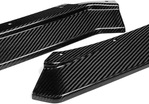 Vista 3 de EPARTS - Juego de 3 piezas de fibra de carbono estilo 5VM para parachoques delantero, divisor de labios, protección compatible con Chevrolet