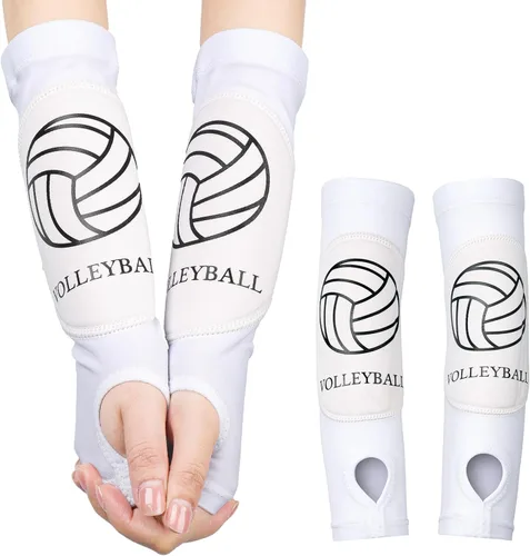 Vista 13 de Shappy 2 piezas de mangas para brazos de voleibol, mangas para antebrazos, almohadillas para brazos de voleibol para niños, niñas, adolescentes