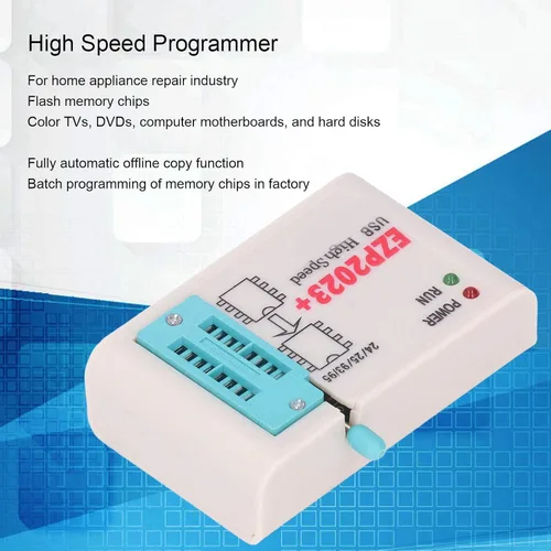 Vista 3 de Kit programador flash USB SPI para 24 25 93 series BIOS EZP2023 universal con detección automática de copia fuera de línea