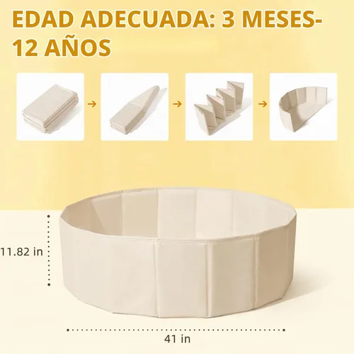 Vista 2 de Pozo de pelotas para perros, gatos, niños, tienda de campaña plegable para juegos, corralito de juegos con bolsa de almacenamiento, sorpresa