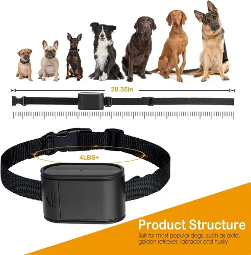 Vista 5 de Valla electrónica para perros, collar de choque de entrenamiento remoto para perros y sistema de valla de contención de límites para perros