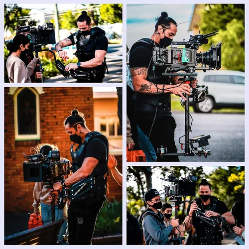Vista 4 de DF DIGITALFOTO Thanos Pro X Gimbal Steadycam Axis Soporte Chaleco Sistema Giratorio Trinity Glide Gear para RS5/Crane 3S RS 2/RSC 2/RS3 PRO/RS4/RS 4