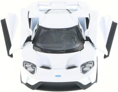 Vista 2 de KiNSMART - 2017 Ford GT 1:38 Escala 5" Die Cast Modelo Toy Super Car (blanco)