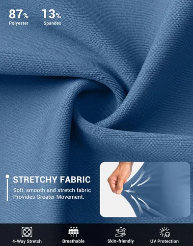 Vista 4 de G Gradual Pantalones deportivos de golf para hombre con bolsillos con cremallera, pantalones elásticos ajustados para correr, trabajo y correr