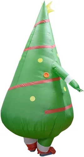 Vista 4 de Luxanna Disfraz inflable para adultos, Navidad, Halloween, fiesta, cosplay, traje de hombre y mujer, disfraz divertido de cuerpo completo