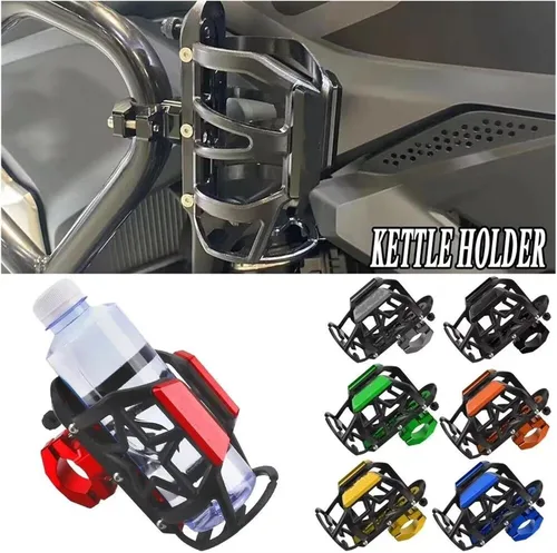 Vista 4 de for YH FZ8 FZ-8 2010-2017 2018 Motorcycle Accessories Beverage Water Bottle Drink Cup Holder(Black)