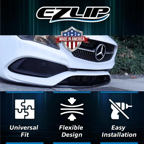 Vista 4 de EZ Lip – Protector de rayado original universal de 8.0 pies para parachoques delantero con placa deslizante de armadura
