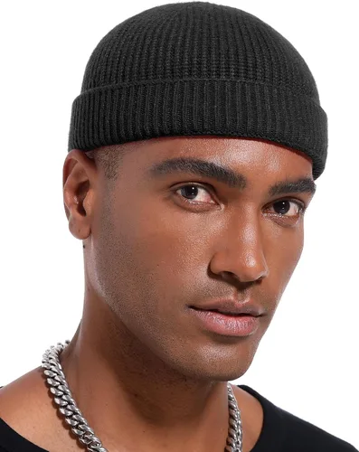 Vista 5 de vidsel Gorro de lana fina de pescador para hombres y mujeres, gorra de moda