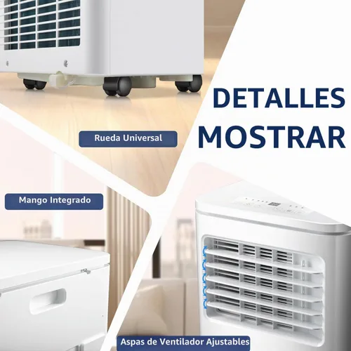 Vista 7 de Antarctic Star Aire acondicionado portátil de 8000 BTU, unidad de CA