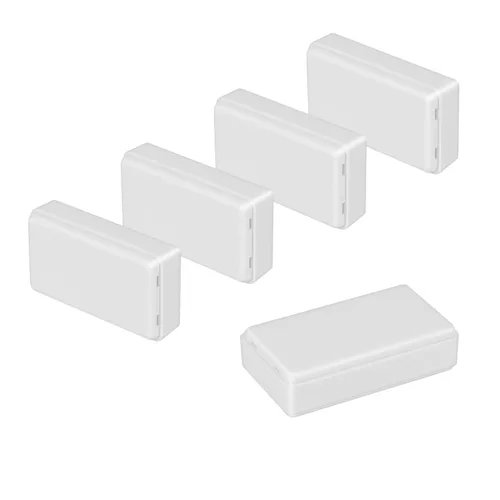 Vista 9 de LeMotech Caja de proyectos 10 piezas de plástico ABS, caja de conexiones eléctricas pequeña para electrónica, color blanco 1,97 x 1,10 x 0,59