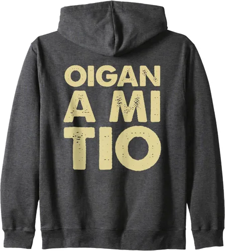 Vista 5 de MEDELLIN ANTIOQUIA - Sudadera con capucha con cremallera y frase popular, Negro