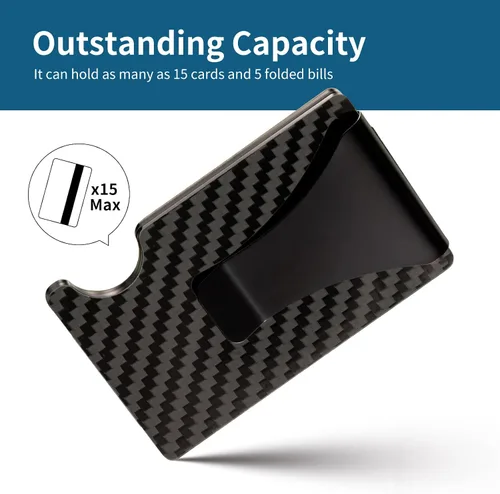 Vista 4 de Cartera minimalista, Cartera de fibra de carbono, Minimalista