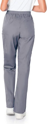 Vista 3 de Landau Scrub Zone 83221 - Pantalones elásticos tipo cargo de 3 bolsillos para mujer gris
