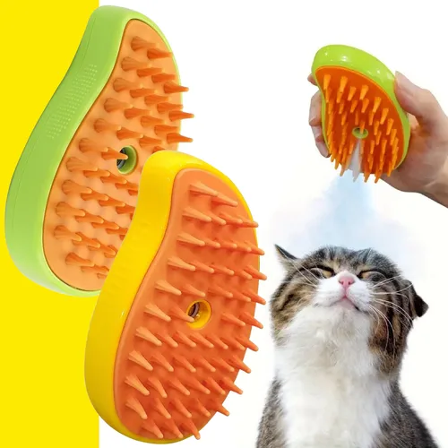 Cepillo De Vapor 3en1 Masajeador Gatos de MVMarcas.com