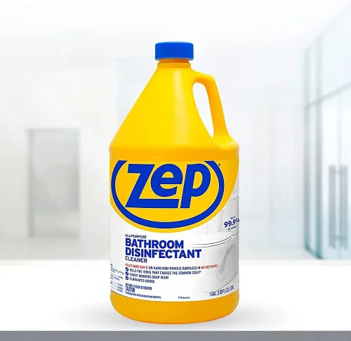 Vista 3 de Zep ZUAPBD128 - Limpiador desinfectante multiusos de baño de 1 galón (caja de 4) - Virucida, fungicida, moho, mata el 99.9 por ciento