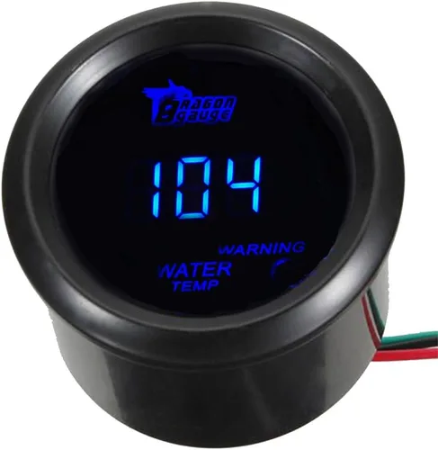 Vista 13 de ESUPPORT - Kit de medidor universal de 2 pulgadas (52mm) digital para turbo/boost del motor con luz LED azul