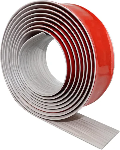 Vista 27 de Tira de transición de suelo de 1.57 pulgadas, tira de transición de vinilo plano autoadhesiva con respaldo fuerte, grano de madera de 1.6 in, 3.28