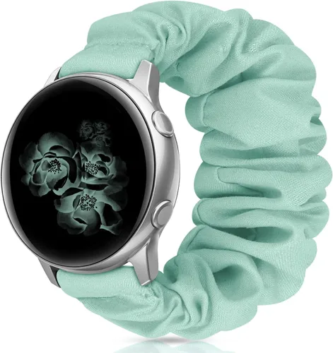 Vista 14 de Correas elásticas de repuesto para Samsung Galaxy Watch 4 5 Pro 6 7 Classic Galaxy Active 1 2 1.57 pulgadas y 1.732 pulgadas para mujer, Bla-S