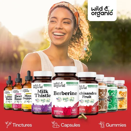 Vista 8 de Wild & Organic Berberina Suplemento Cápsulas 1000 mg