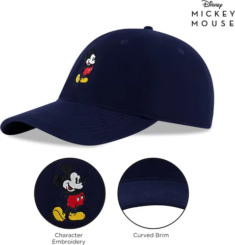 Vista 20 de Disney Gorra de béisbol para hombre, sombrero ajustable de Mickey Mouse para adultos