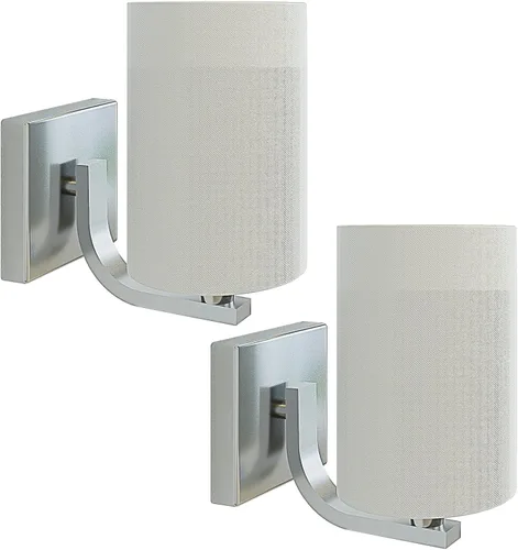 Vista 9 de Juego de 2 apliques de pared a pilas con control remoto regulable de 200 lúmenes, paquete de 2 lámparas de pared a pilas sin necesidad de cableado